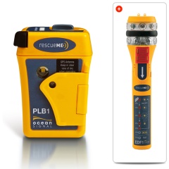 Pack radiobaliza y luz de socorro Ocean Signal Rescueme