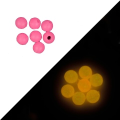 Perlas Blandas Vercelli Rondas iluminadas-XL-Rosa fluorescente