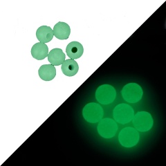 Perlas Blandas Vercelli Redondos luminosos-L-Verde fluorescente
