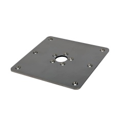 Placa cuadrada de acero inoxidable Pike'N Bass