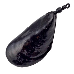 Plomos imitación de mejillón Lemer pintado en negro