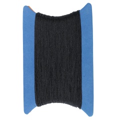 Carpeta de espuma con 50 m de Trenzado negro de 2 mm