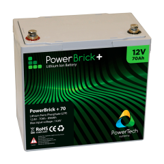 Batería de Litio a prueba de agua PowerTeck Powerbrick+ 12V 70Ah