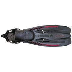 Aletas de buceo Beuchat PowerJet Negras - M/L
