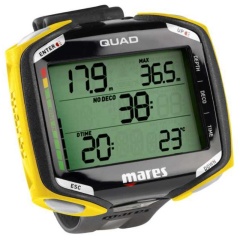 Ordinateur de Plongée Mares Quad Jaune