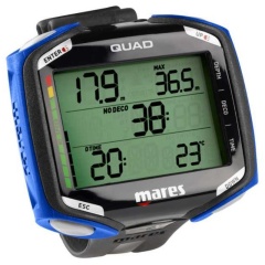 Ordinateur de Plongée Mares Quad Bleu