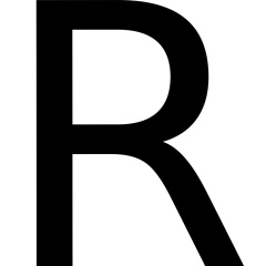 Letras autoadhesivas Plastimo 8 cm - Color negro - R