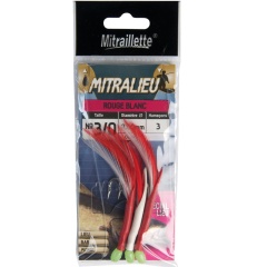 Metralletta pesca Ragot Mitralieu Rojo y blanco