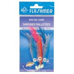 Lo más importante Flashmer Sardinas con purpurina 3 Anzuelos