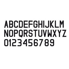 Letras autoadhesivas Plastimo 18 cm - Auxiliar neumática