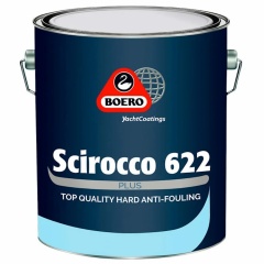 Antifouling Boero Scirocco matrice dure 0,75L Bleu foncé