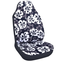 Housse de siège Surfpistols pour voiture Hibiscus Noir