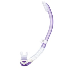 Tubo de buceo Tusa Platina 2 Hyperdry - Transparente/Malva