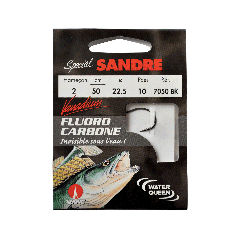 fluorocarbono lucioperca especial 7050 BK 100 cm Anzuelos N°4 en Hilo fluorocarbono 25/100