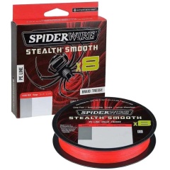Hilo trenzado pesca Spiderwire Stealth Smooth X8 Rojo 300 m