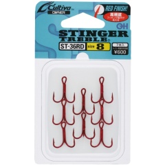 Anzuelos Triple Owner ST 36 Rojo