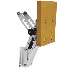 Soporte de motor fuera de borda en acero inoxidable Cape Horn - plegable y basculante - madera - 20HP