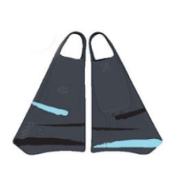 Aletas Bodyboard Option Swimfins | Gris Cian | XL (44/46)