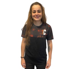 Tee shirt Denty Spearfishing rouge anaconda