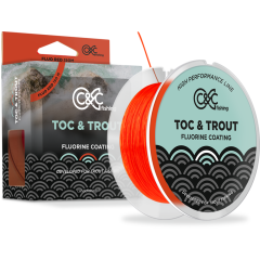 Nylon de pesca C&C Fishing Toc Trout Amarillo 150 m / 0,14 mm