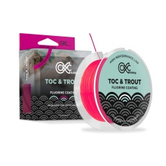 Nylon de pesca C&C Fishing Toc Trout Rosa 150 m / 0,12 mm
