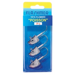 Blister de 3 cabezas de pez pintadas