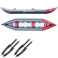 Kayak gonflable PVC Aqua Design Twiki II Rouge Eau vive