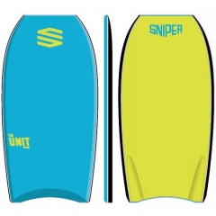 Tabla Bodyboard Sniper Improve Series Unit PE | Aqua Blue/Yellow
