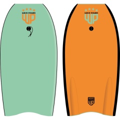 Tabla Bodyboard Wave Power Woop Seagreen/Tangerine 37