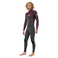 Traje hombre Rip Curl Dawn patrol 4/3 Front zip - Wine