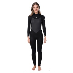 Traje mujer Rip Curl Omega 4/3 Back zip - Negro