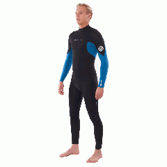 Traje neopreno hombre Rip Curl Dawn Patrol 3/2 Back Zip - Azul