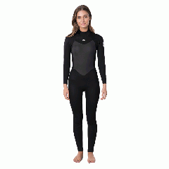 Traje neopreno mujer Rip Curl Omega 5/3 Back zip - Black |4