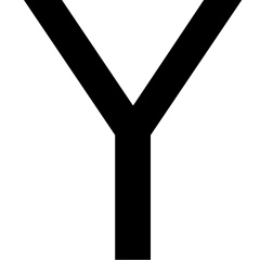 Letras autoadhesivas Plastimo 18 cm - Color negro - Y
