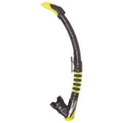 Tubo De Buceo Aqualung Zephyr Flex - Negro/Limón
