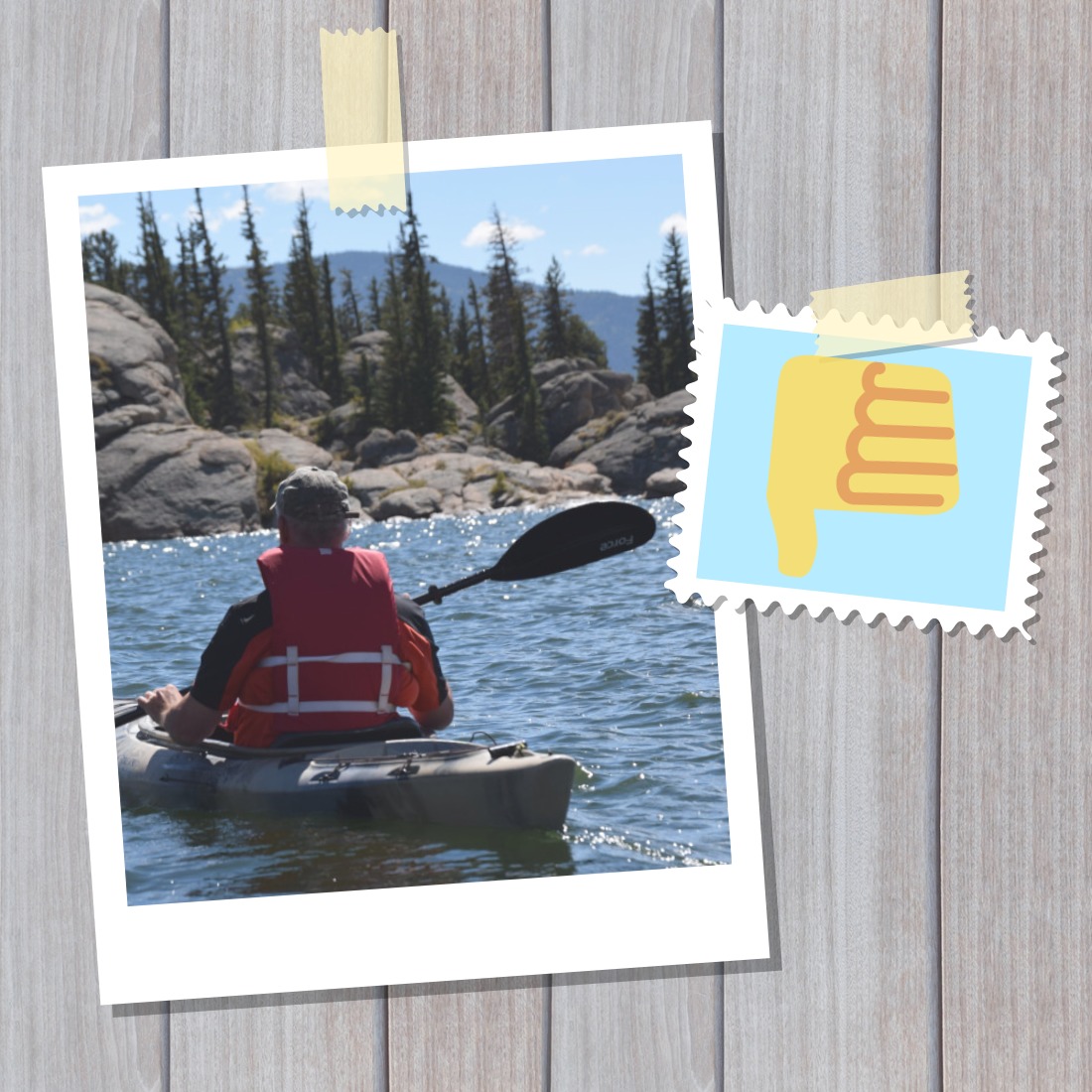 Remo kayak en el sentido contrario