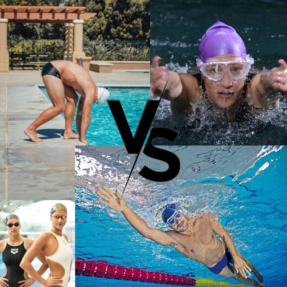 Buceo con gafas de natación