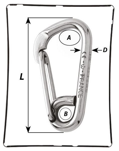 Mosquetón con Platina Wichard para amarre