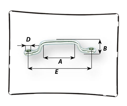 Soporte plano Wichard acero inoxidable para correa