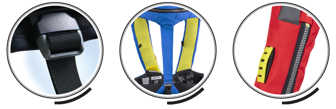 Chaleco salvavidas hinchable Spinlock Deckvest 170N Automatico
