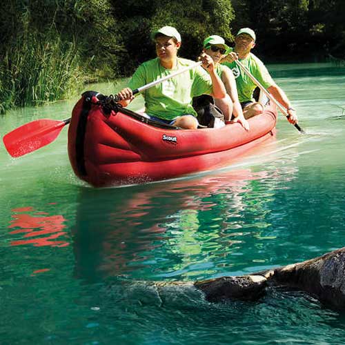 Gumotex Canoa Scout rando en el agua