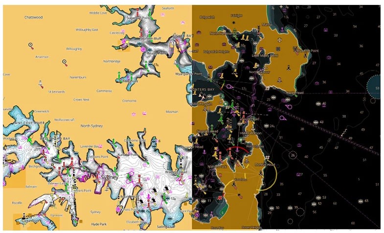 onda clara y colorida