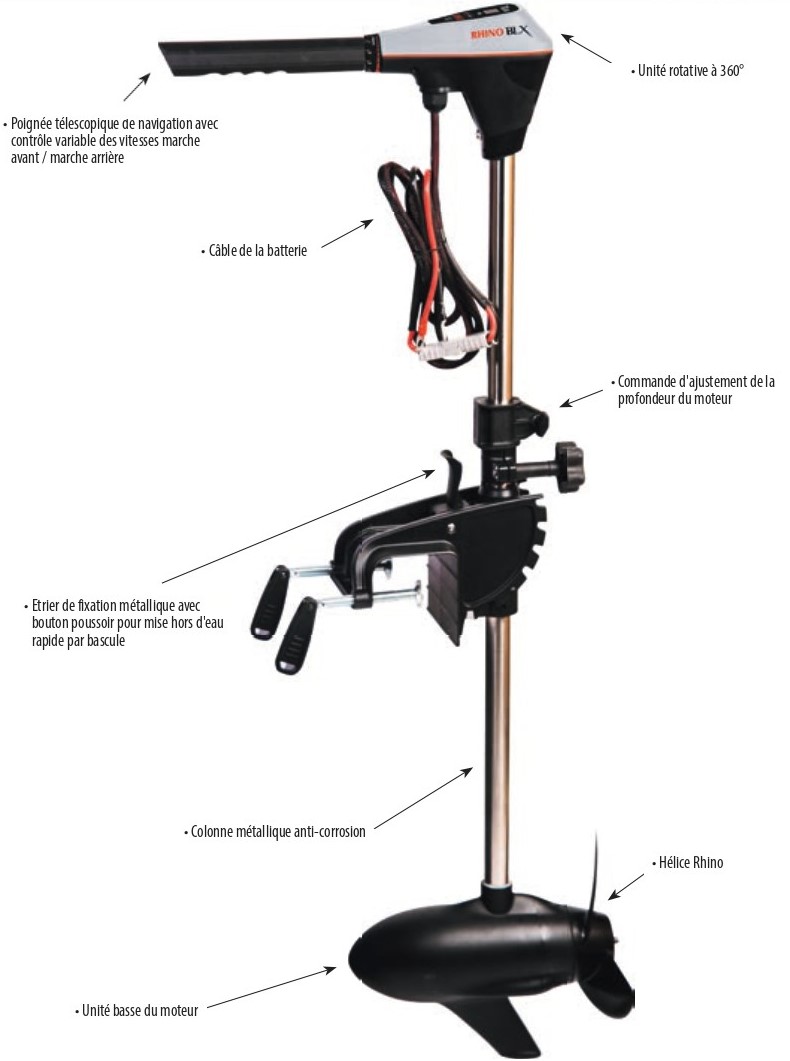Motor eléctrico barco Rhino BLX 70