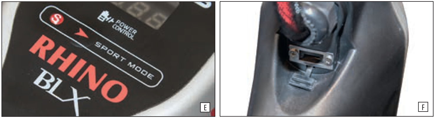 Modo deportivo / puerto USB Motor eléctrico barco Rhino BLX 70