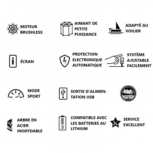 Especificaciones Motor eléctrico barco Rhino BLX 70